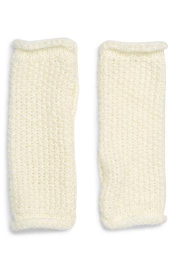Women's Rebecca Minkoff Simple Solid Arm Warmers, Size - Ivory