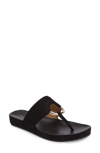 Women's Calvin Klein Ringed Flip Flop M - Black