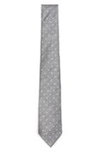 Men's Topman Dot Woven Tie, Size - Grey