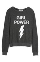 Women's Dream Scene Girl Power Sweatshirt, Size - Black