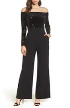 Women's Eliza J Off The Shoulder Wide Leg Jumpsuit