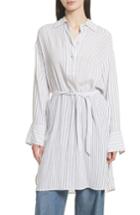 Women's Elizabeth And James Tawerence Stripe Belted Tunic - White