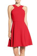 Women's Adelyn Rae Fit & Flare Dress - Red