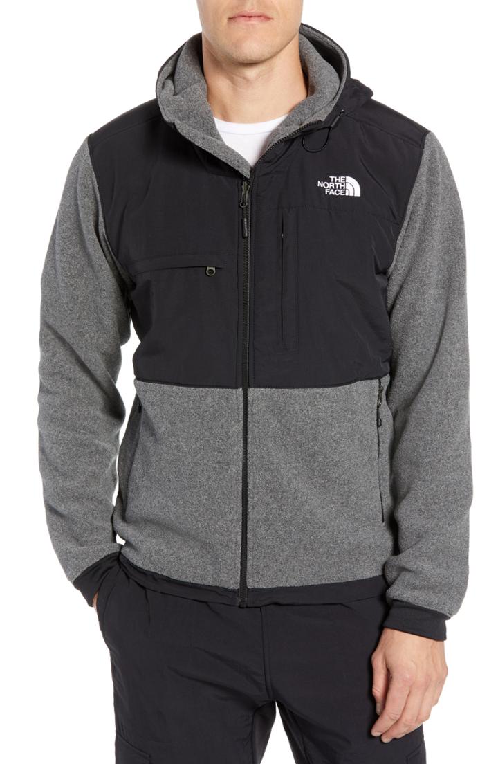 Men's The North Face Denali 2 Hooded Jacket - Grey
