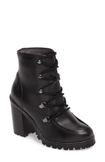 Women's Seychelles Theater Lace-up Bootie .5 M - Black