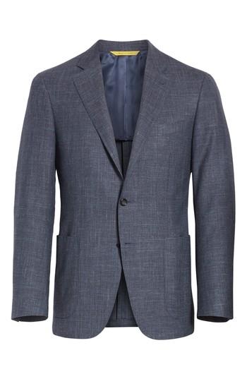 Men's Canali Classic Fit Wool Blend Sport Coat Us / 52 Eu R - Grey