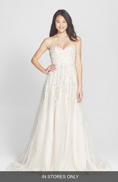 Women's Hayley Paige 'star' Embellished Tulle A-line Dress