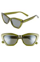 Women's Bp. 50mm Square Translucent Sunglasses - Green