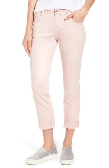 Women's Jag Jeans Carter Knit Denim Girlfriend Jeans - Pink