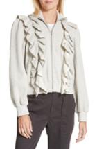 Women's La Vie Rebecca Taylor Fleece Ruffle Jacket