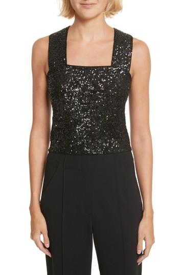 Women's A.l.c. Lia Sequin Tank Top - Black