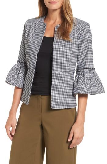 Women's Halogen Ruffle Sleeve Open Jacket