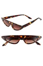 Women's Glance Eyewear 50mm Flat Top Cat Eye Sunglasses - Tort