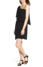 Women's Ella Moss One-shoulder Cotton & Silk Dress - Black