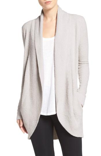 Women's Barefoot Dreams Cozychic Lite Circle Cardigan - Grey
