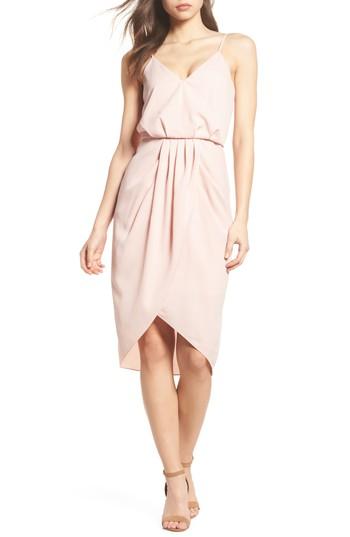 Women's Chelsea28 Print Faux Wrap Dress - Pink