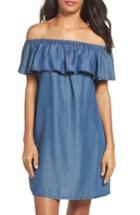 Women's Tommy Bahama Off The Shoulder Chambray Cover-up Dress