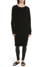 Women's Vince Off The Shoulder Wool & Cashmere Sweater Dress - Black