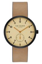 Men's Ted Baker London Josh Leather Strap Watch, 42mm