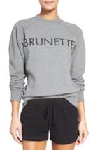 Women's Brunette Brunette Crewneck Sweatshirt /small - Grey