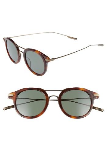Men's Salt Taft 46mm Polarized Round Sunglasses - Burlywood/ Antique Gold