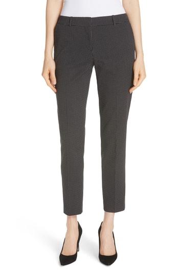 Women's Boss Tanitea Mini Dot Stretch Wool Suit Trousers - Black