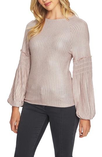 Women's 1.state Smocked Sleeve Top, Size - Pink