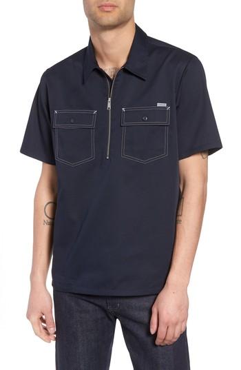 Men's Carhartt Work In Progress Medford Woven Shirt - Blue
