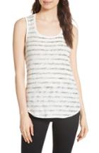 Women's Atm Anthony Thomas Melillo Sweetheart Stripe Tank Top - White