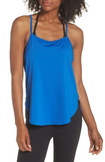 Women's Zella Fera Perforated Tank - Blue