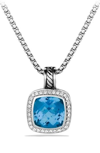 Women's David Yurman 'albion' Pendant With Semiprecious Stone And Diamonds