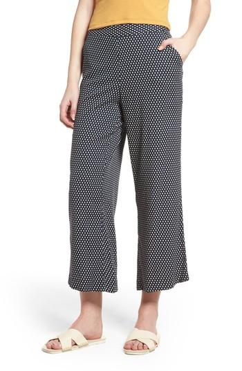 Women's Hinge Crop Wide Leg Pants, Size - Blue