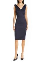 Women's Ted Baker London Belliah Bow Shoulder Body-con Dress - Blue