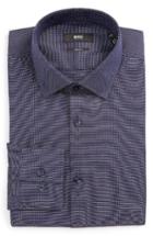 Men's Boss Jenno Slim Fit Solid Dress Shirt - Blue