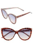 Women's Circus By Sam Edelman 55mm Cat Eye Sunglasses - Tortoise/ Aqua
