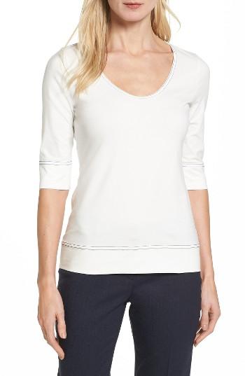 Women's Boss Etopa Knit Top - White