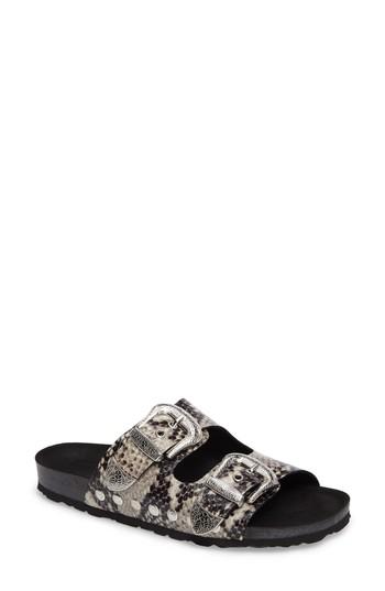 Women's Topshop Studded Slide Sandal .5us / 38eu - Beige