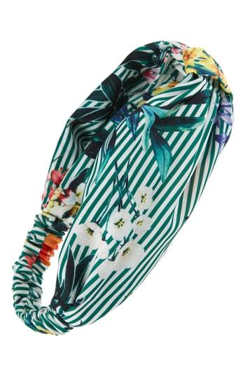 Cara Floral Stripe Knot Head Wrap