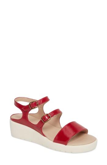 Women's Johnston & Murphy Clara Sandal M - Red