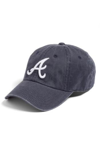 Women's American Needle New Raglan - Atlanta Braves Baseball Cap - Blue
