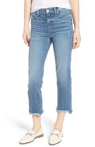 Women's Paige Transcend Vintage - Hoxton High Waist Crop Straight Leg Jeans - Blue