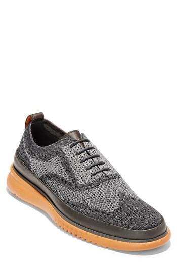 Men's Cole Haan 2.zerogrand Stitchlite Water Resistant Wingtip .5 M - Grey