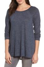 Women's Caslon High/low Tunic Sweatshirt - Blue