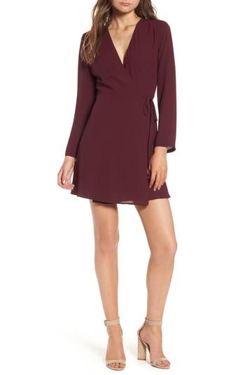 Women's Elly Wrap Dress - Burgundy