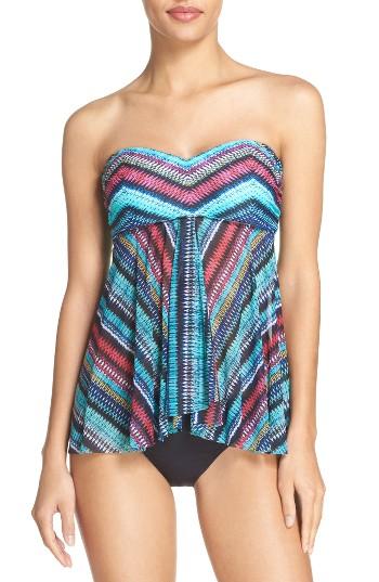 Women's Profile By Gottex Cozumel Flyaway Tankini Top