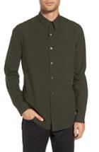 Men's Theory Rammy Trim Fit Solid Sport Shirt, Size - Green