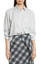 Women's Vince Single Pocket Cotton & Silk Shirt
