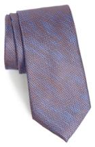 Men's Calibrate Hoss Textured Silk Tie, Size - Brown