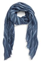 Women's Treasure & Bond Stripe Textured Wrap, Size - Blue
