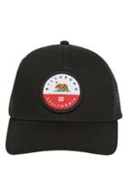 Men's Billabong Logo Patch Trucker Hat - Black